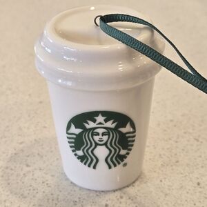Starbucks 2016 White Cup Holiday Ornament
